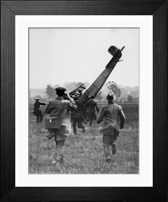 Framed Print : Lord Carbery in a Bristol Scout A modified tips up his nose Framed Print : Lord Carbery in a Bristol Scout A modified tips up his nose