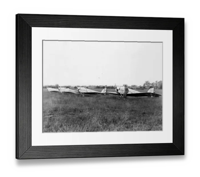 Framed Print : A line-up of four de Havilland DH53 Humming Birds Framed Print : A line-up of four de Havilland DH53 Humming Birds