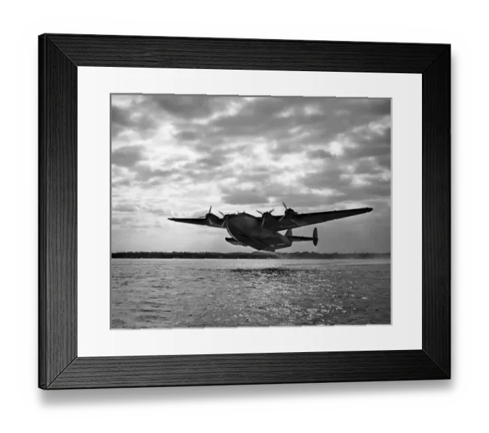 Framed Print : Boeing 314 Clipper of Pan American Airways takes-off Framed Print : Boeing 314 Clipper of Pan American Airways takes-off