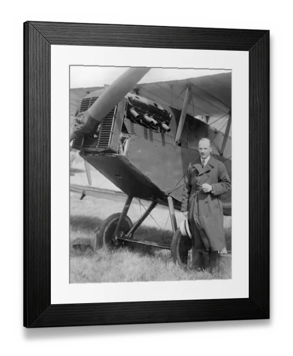 Framed Print : T OB Hubbard with the Martinside F4A G-EAPP Framed Print : T OB Hubbard with the Martinside F4A G-EAPP