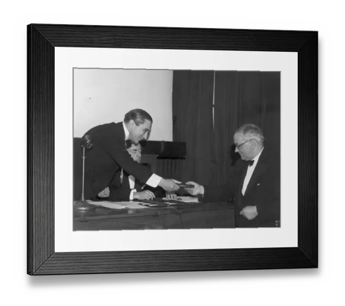 Framed Print : Harold Roxbee Cox FRAeS (1902-1997) - RAeS President Framed Print : Harold Roxbee Cox FRAeS (1902-1997) - RAeS President