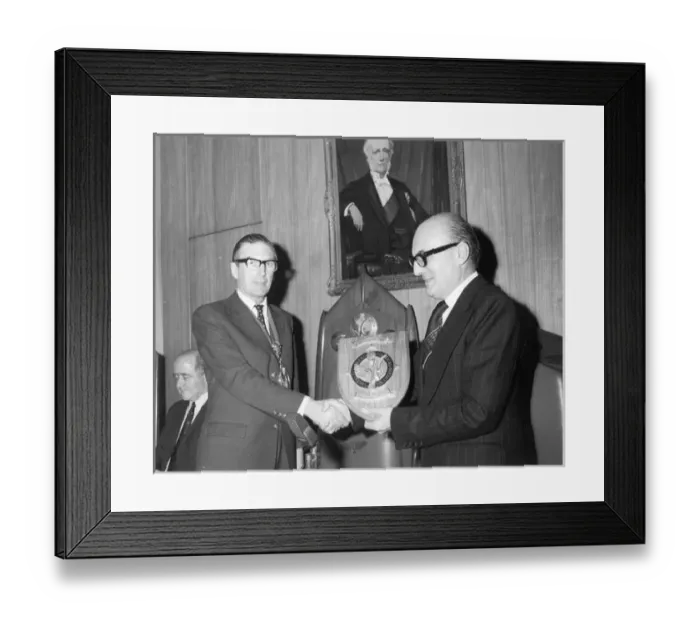 Framed Print : B P Laight OBE CEng MIMechE FRAeS RAeS President Framed Print : B P Laight OBE CEng MIMechE FRAeS RAeS President