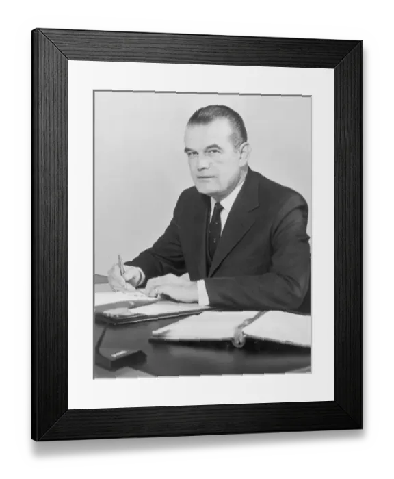 Framed Print : Dr John Trevor Stamper (1926-2003)
