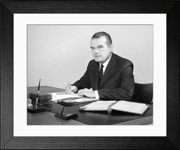 Framed Print : Dr John Trevor Stamper (1926-2003)