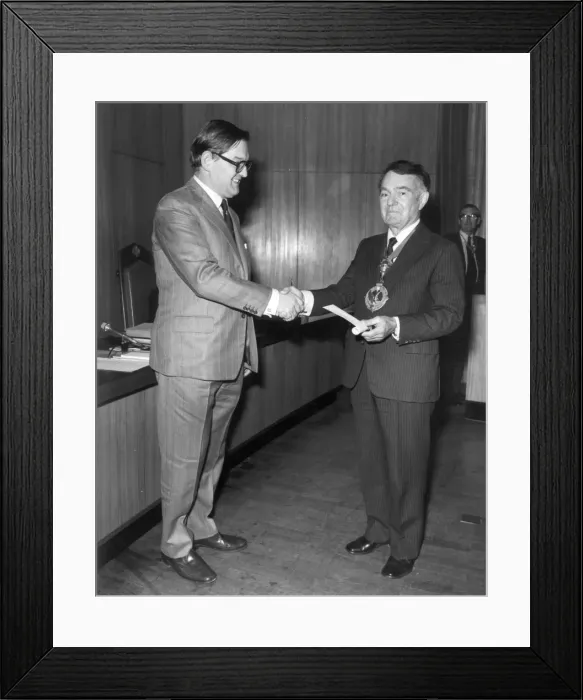 Framed Print : Dr John William Fozard OBE (1928-1996) Framed Print : Dr John William Fozard OBE (1928-1996)