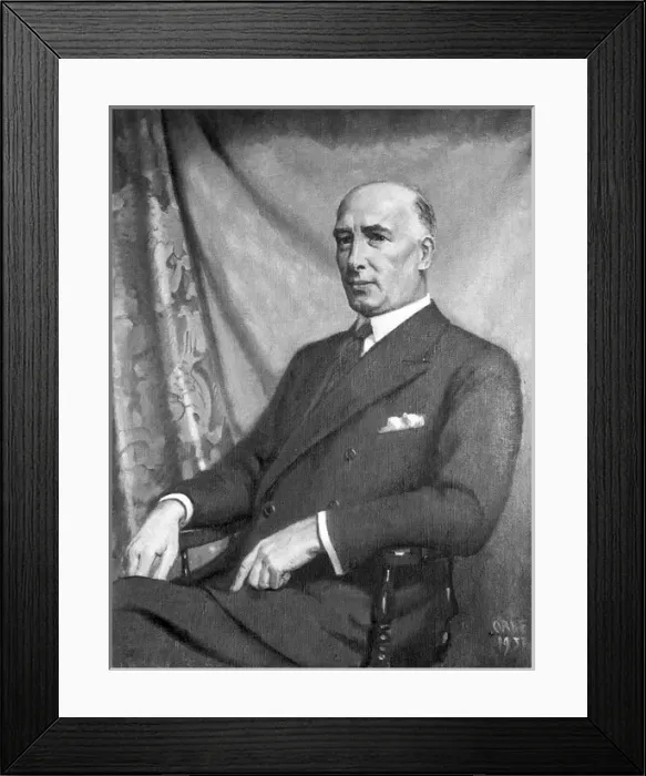 Framed Print : Portrait of Lord Weir of Eastwood (1877-1959) - RAeS Preside Framed Print : Portrait of Lord Weir of Eastwood (1877-1959) - RAeS Preside