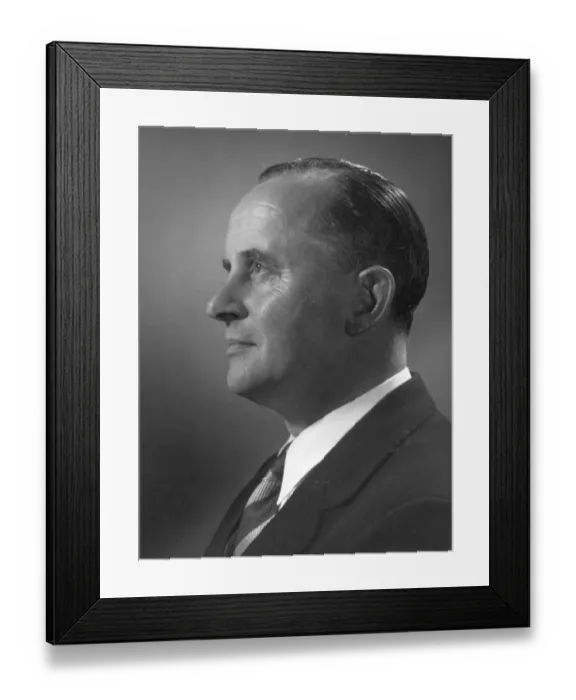 Framed Print : Sir George Herbert Dowty (1901-1975) - RAeS President Framed Print : Sir George Herbert Dowty (1901-1975) - RAeS President