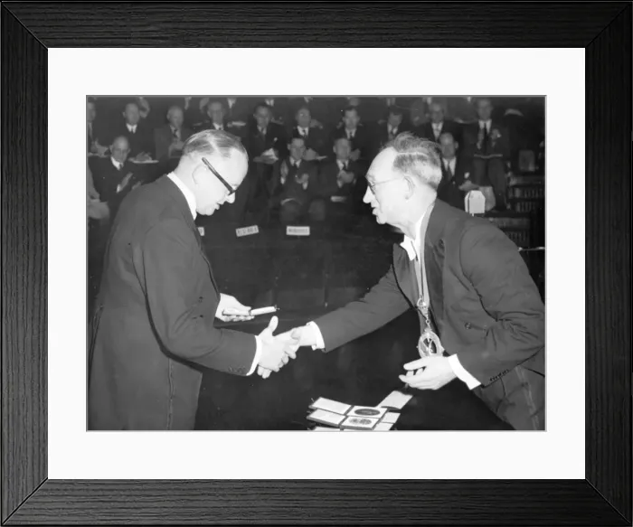 Framed Print : Sir George Herbert Dowty (1901-1975) - RAeS President Framed Print : Sir George Herbert Dowty (1901-1975) - RAeS President
