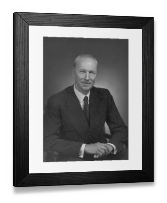 Framed Print : Major Robert Hobart Mayo 18jaja-1957