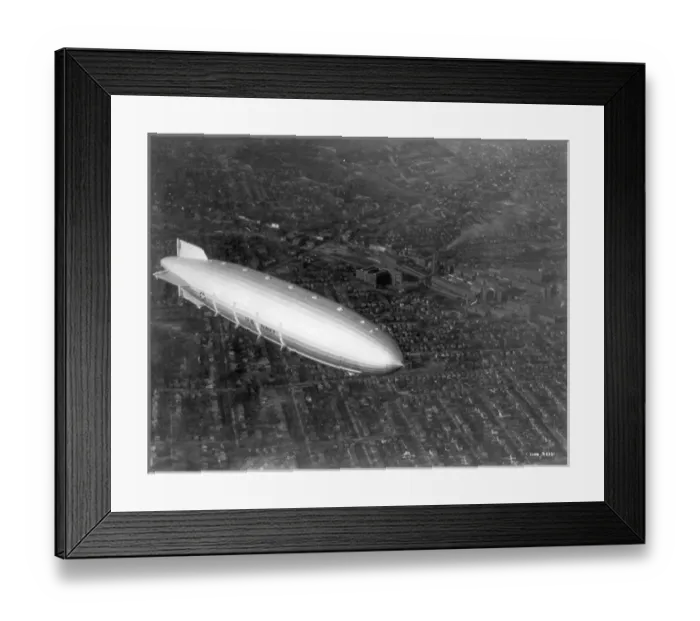 Framed Print : The US Navy airship ZRS-4 Akron in flight