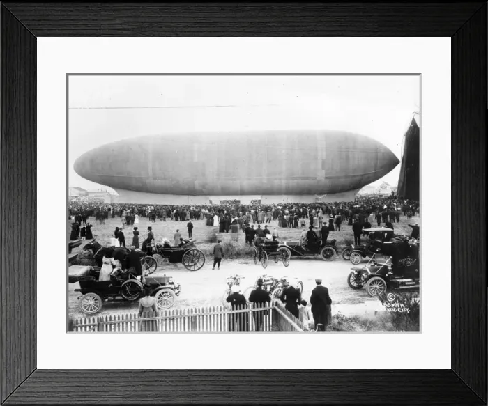 Framed Print : The 1912 non-rigid airship Akron Framed Print : The 1912 non-rigid airship Akron