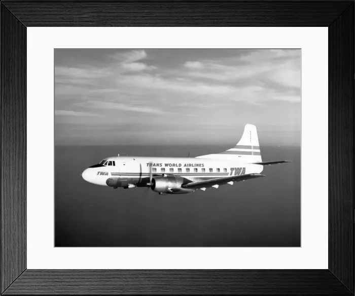 Framed Print : Martin 4-0-4 N 404001 of Trans World Airlines Framed Print : Martin 4-0-4 N 404001 of Trans World Airlines
