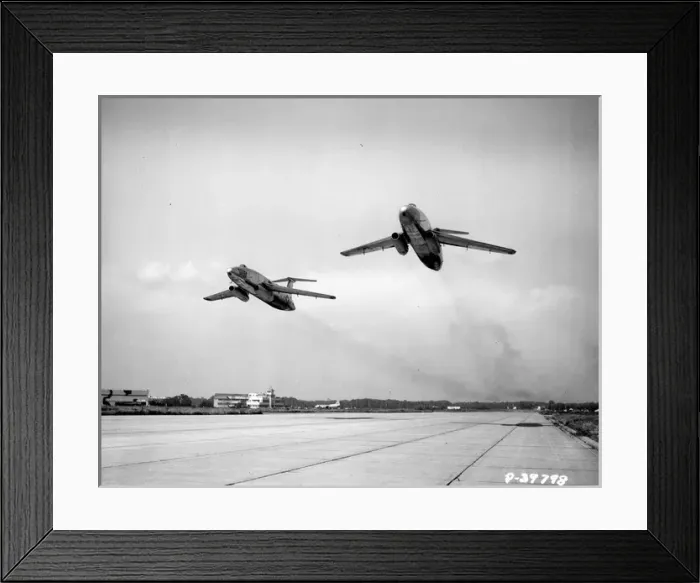 Framed Print : 2nd two prototypes of the Martin XB-51 46-685 and 46-686 Framed Print : 2nd two prototypes of the Martin XB-51 46-685 and 46-686