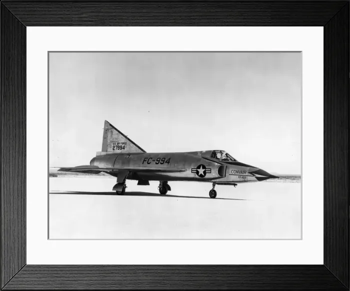 Framed Print : The first Convair YF-102 Delta Dagger 52-7994 Framed Print : The first Convair YF-102 Delta Dagger 52-7994