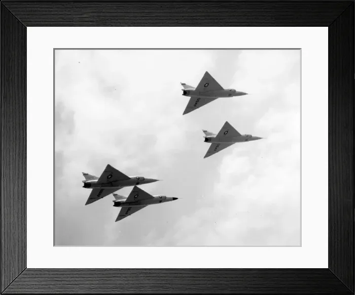 Framed Print : Four Convair F-102A Delta Daggers