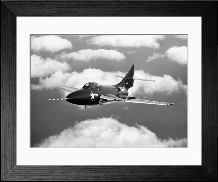 Framed Print : Grumman F9F-8 Cougar Framed Print : Grumman F9F-8 Cougar