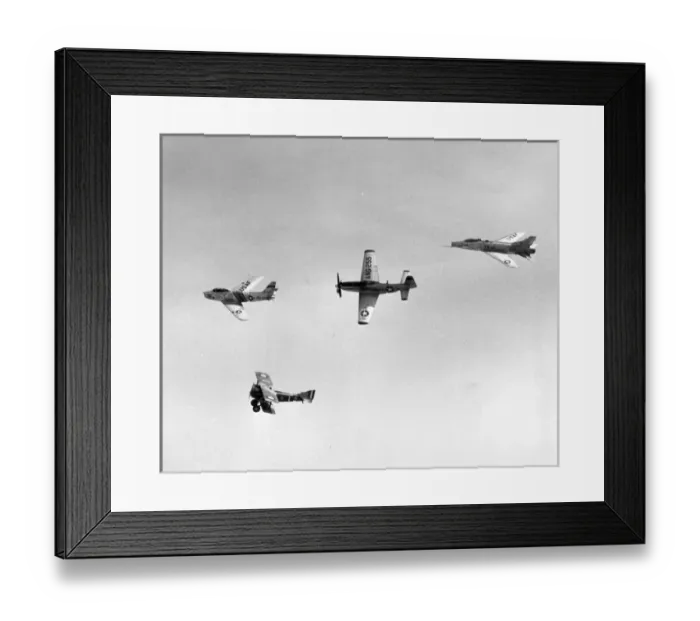 Framed Print : F-86 Sabre, P-51 Mustang and F-100 Super Sabre Framed Print : F-86 Sabre, P-51 Mustang and F-100 Super Sabre