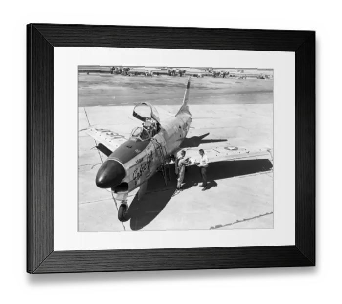 Framed Print : North American YF-86K Sabre 52-3630 Framed Print : North American YF-86K Sabre 52-3630
