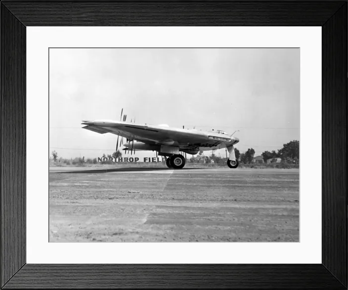 Framed Print : The Northrop XB-35 during taxi tests Framed Print : The Northrop XB-35 during taxi tests