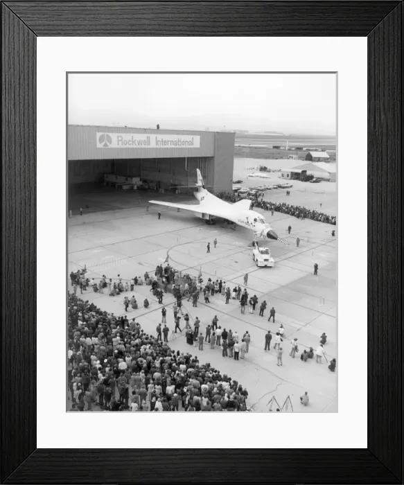 Framed Print : Roll-out of the first Rockwell B-1A 74-0158 Framed Print : Roll-out of the first Rockwell B-1A 74-0158