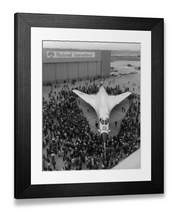 Framed Print : Roll-out of the first Rockwell B-1A 74-0158 Framed Print : Roll-out of the first Rockwell B-1A 74-0158