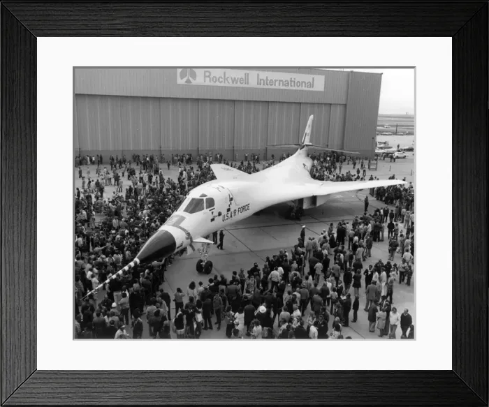 Framed Print : Roll-out of the first Rockwell B-1A 74-0158 Framed Print : Roll-out of the first Rockwell B-1A 74-0158
