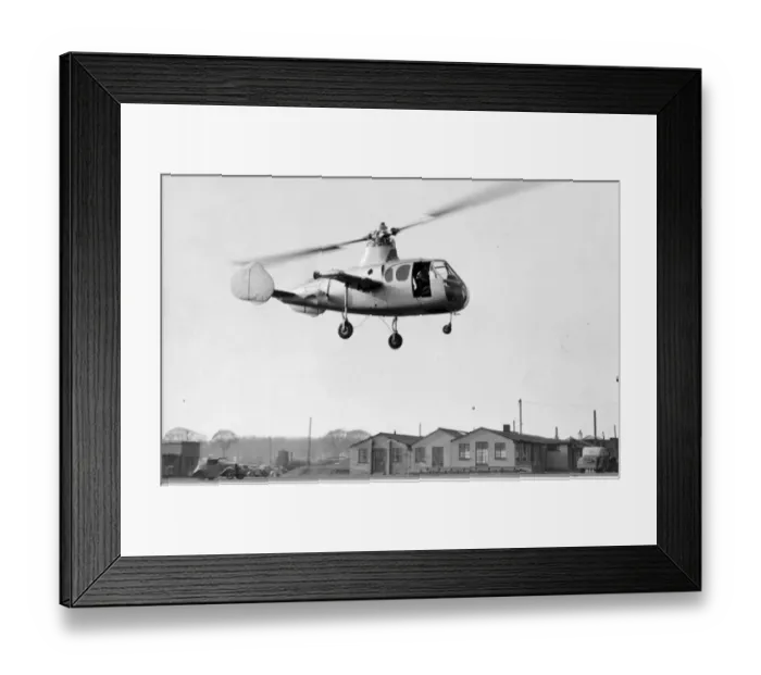 Framed Print : Fairey Jet Gyrodyne XD759 during an early unteathered flight Framed Print : Fairey Jet Gyrodyne XD759 during an early unteathered flight