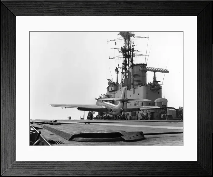 Framed Print : Short SB6 Seamew on the deck of an aircraft carrier Framed Print : Short SB6 Seamew on the deck of an aircraft carrier