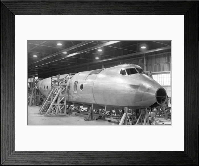 Framed Print : Handley Page HPR7 Herald under construction Framed Print : Handley Page HPR7 Herald under construction