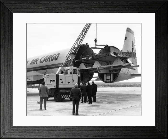 Framed Print : The port wing of a Mohawk Airlines BAC One-Eleven is loaded Framed Print : The port wing of a Mohawk Airlines BAC One-Eleven is loaded