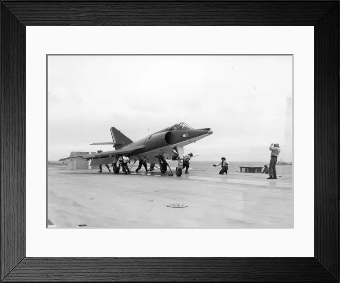 Framed Print : Dassault Etendard IVM during tests aboard Clemenceau 1960 Framed Print : Dassault Etendard IVM during tests aboard Clemenceau 1960