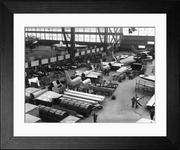 Framed Print : Short SB6 Seamews under construction at Short Brothers Framed Print : Short SB6 Seamews under construction at Short Brothers