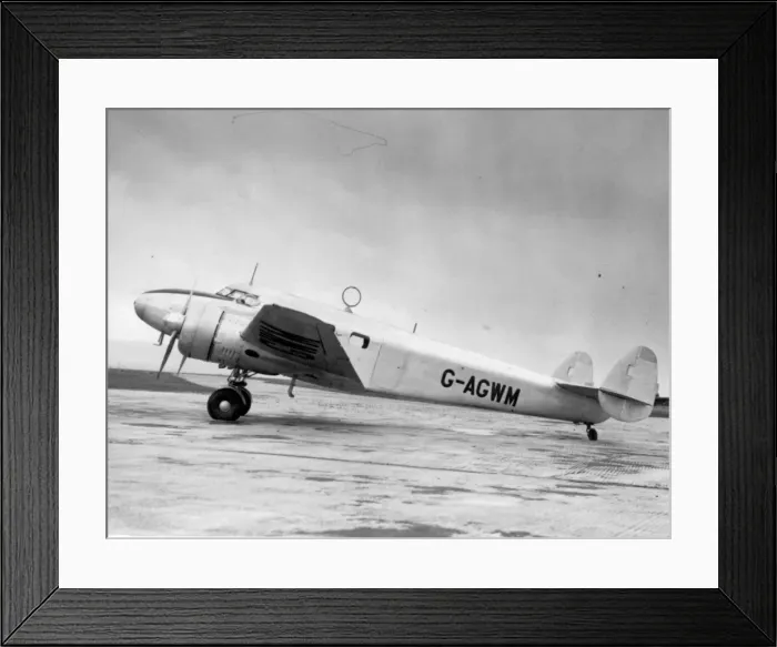 Framed Print : Lockheed Model 12A Electra Junior G-AGWM Framed Print : Lockheed Model 12A Electra Junior G-AGWM