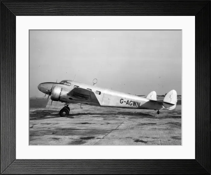 Framed Print : Lockheed Model 12A Electra Junior G-AGWN Framed Print : Lockheed Model 12A Electra Junior G-AGWN
