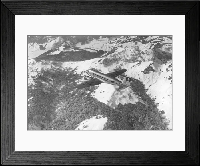 Framed Print : Douglas DC-2 HB-ITI of Swissair Framed Print : Douglas DC-2 HB-ITI of Swissair