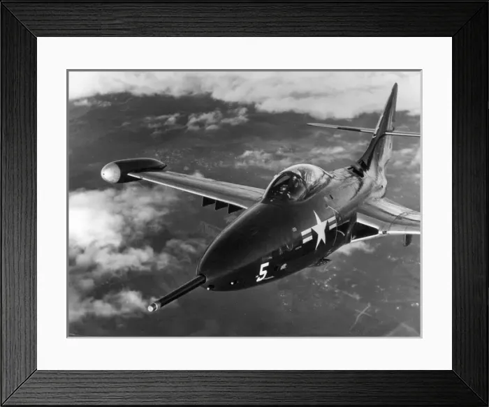 Framed Print : Grumman F9F-5 Panther 125240 Framed Print : Grumman F9F-5 Panther 125240
