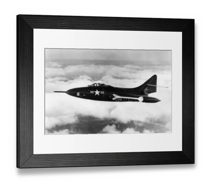Framed Print : Grumman F9F-5 Panther 125240 Framed Print : Grumman F9F-5 Panther 125240