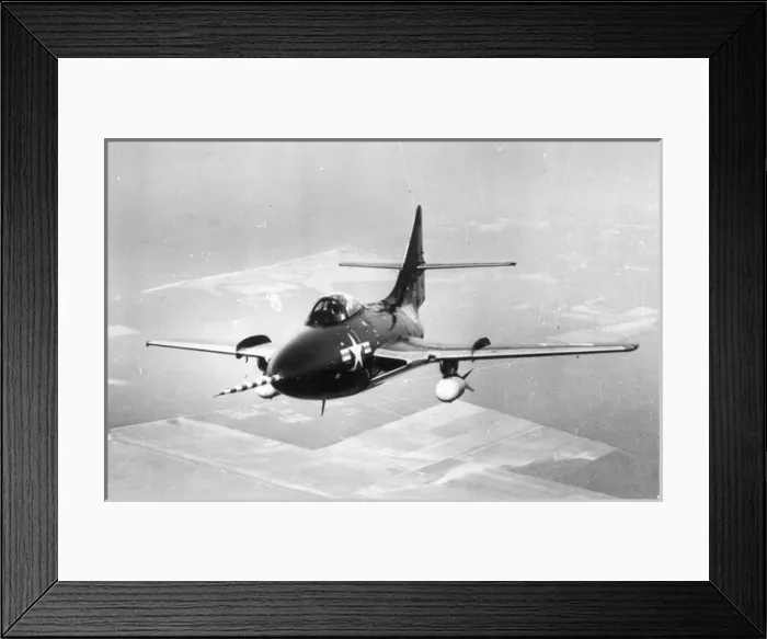 Framed Print : Grumman F9F-8 Cougar Framed Print : Grumman F9F-8 Cougar