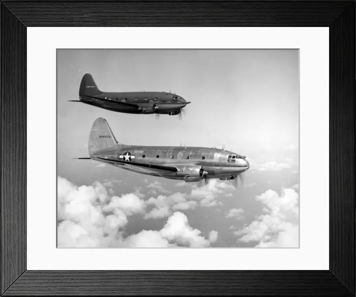 Framed Print : Two Curtiss C-46A-CU Commandos 42-96803 and 42-96784 Framed Print : Two Curtiss C-46A-CU Commandos 42-96803 and 42-96784