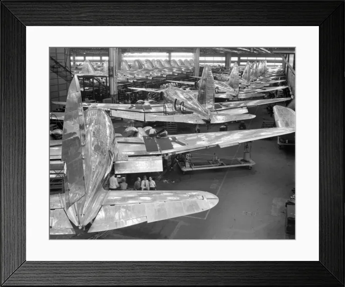 Framed Print : Curtiss C-46 Commando production at the Buffalo plant Framed Print : Curtiss C-46 Commando production at the Buffalo plant
