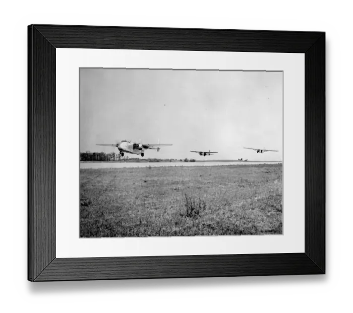 Framed Print : Fairchild C-82 Packet towing a CG-15 and CG-4A glider Framed Print : Fairchild C-82 Packet towing a CG-15 and CG-4A glider