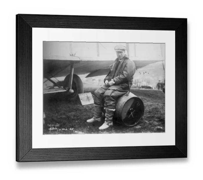 Framed Print : John William Alcock 1892-1919 in St Johns Newfoundland Framed Print : John William Alcock 1892-1919 in St Johns Newfoundland
