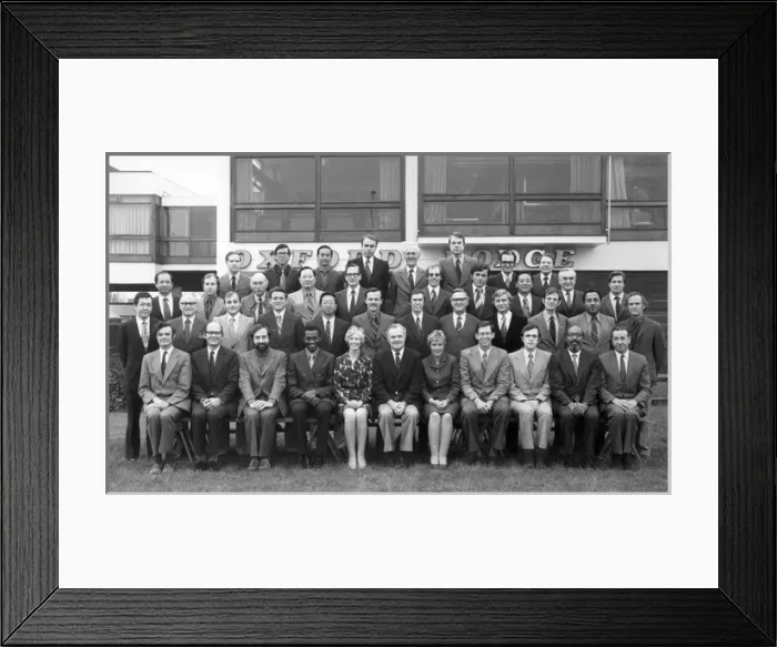 Framed Print : 23rd Oxford Air Transport Course 1974 Framed Print : 23rd Oxford Air Transport Course 1974