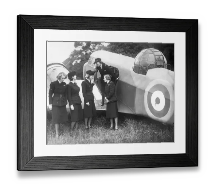 Framed Print : Air Transport Auxiliary pilots alongside an Airspeed Oxford Framed Print : Air Transport Auxiliary pilots alongside an Airspeed Oxford