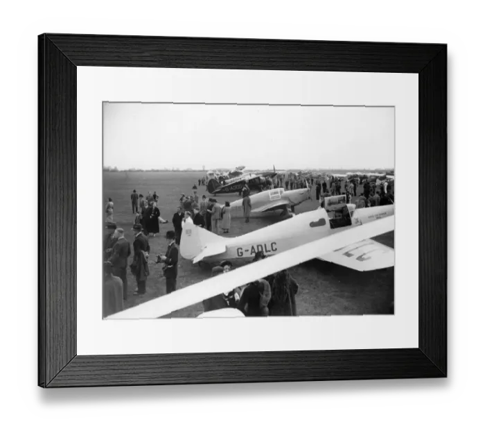 Framed Print : Miles M3B Falcon Six G-ADLC at the RAeS Garden Party Framed Print : Miles M3B Falcon Six G-ADLC at the RAeS Garden Party