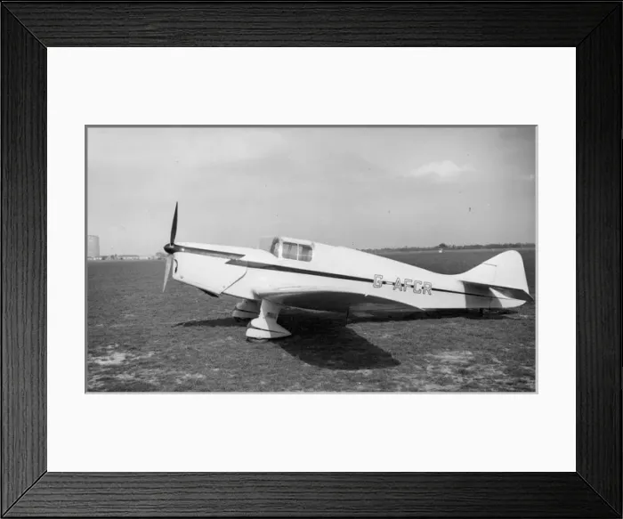 Framed Print : The prototype Miles M17 Monarch G-AFCR at Heston Framed Print : The prototype Miles M17 Monarch G-AFCR at Heston