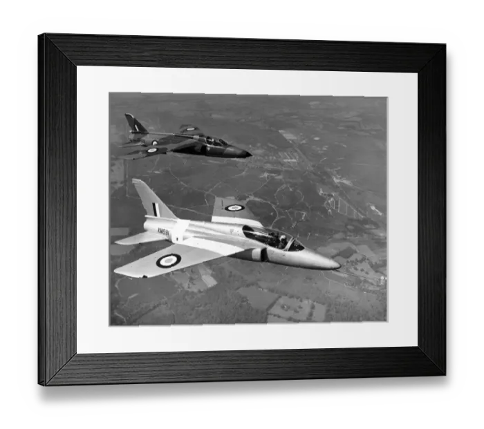 Framed Print : Folland Fo141 Gnat F1 XN326 rear with the first Fo144 Gnat Framed Print : Folland Fo141 Gnat F1 XN326 rear with the first Fo144 Gnat