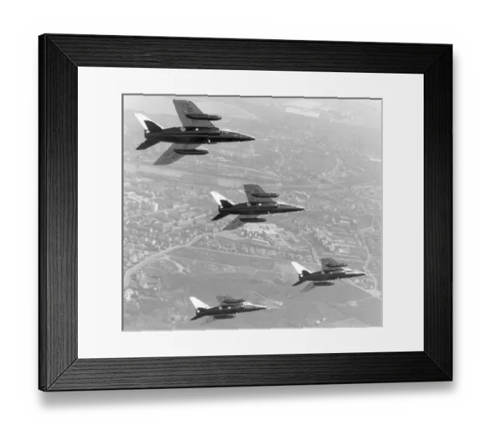 Framed Print : Four Folland Fo144 Gnat T1s including XP510 and XS109 Framed Print : Four Folland Fo144 Gnat T1s including XP510 and XS109