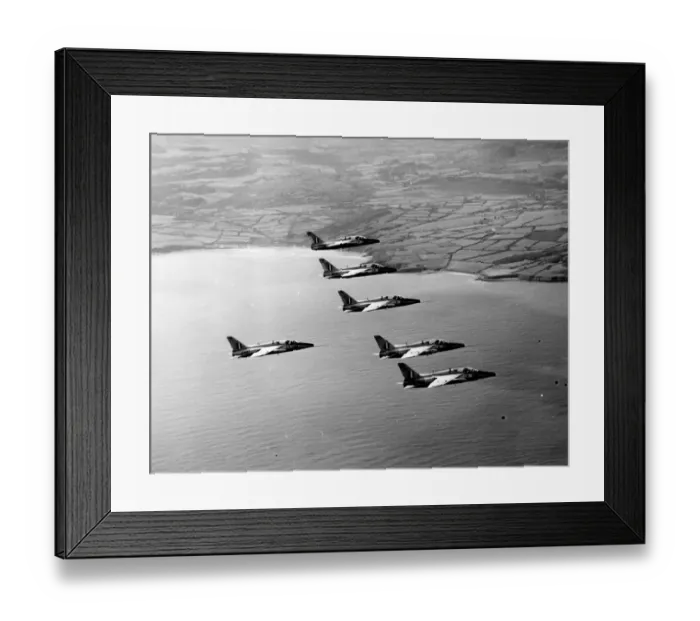 Framed Print : Five Folland Fo144 Gnat T1s from No4 Flying Training School Framed Print : Five Folland Fo144 Gnat T1s from No4 Flying Training School