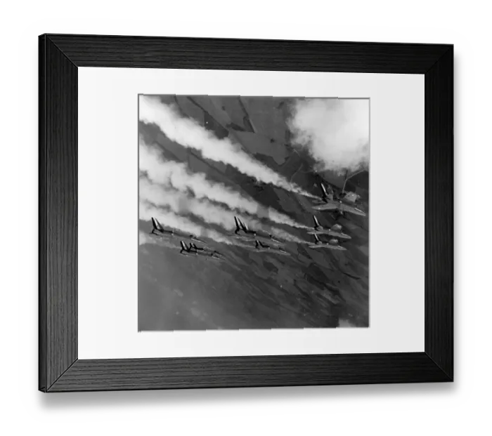 Framed Print : Folland Fo144 Gnat T1s of the Red Arrows Framed Print : Folland Fo144 Gnat T1s of the Red Arrows